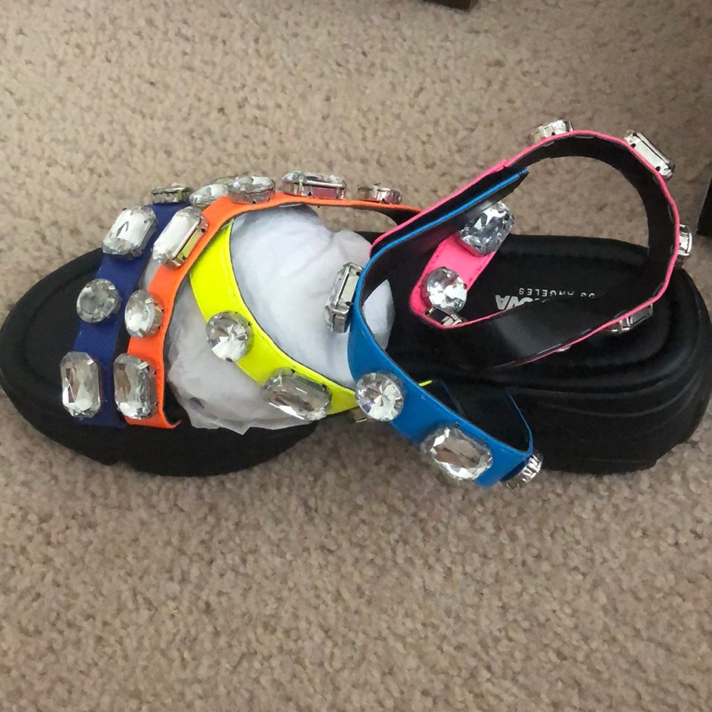 Multi Color Flat Sandal